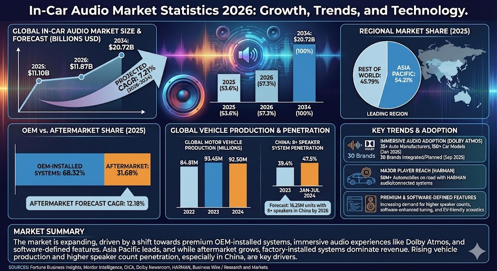 in-car audio market statistics